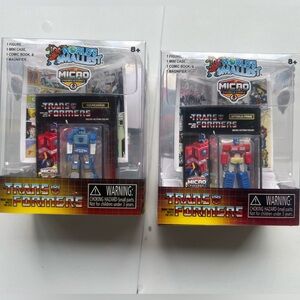 Micros Trans Formers Mini Action Figures Red Blue Yellow